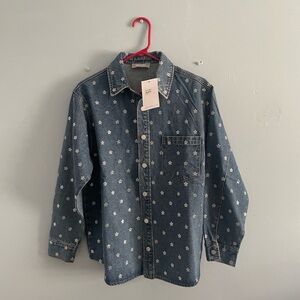 Nwt ladies Denim Star Print Jacket